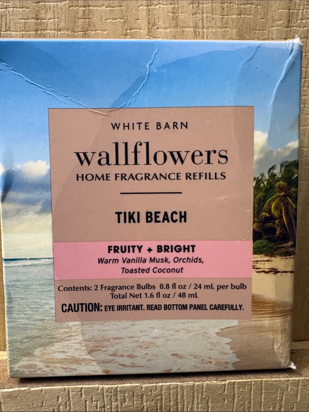 White Barn Wallflowers Tiki Beach Home Fragrance Refills - Blue & Pink (2) pack